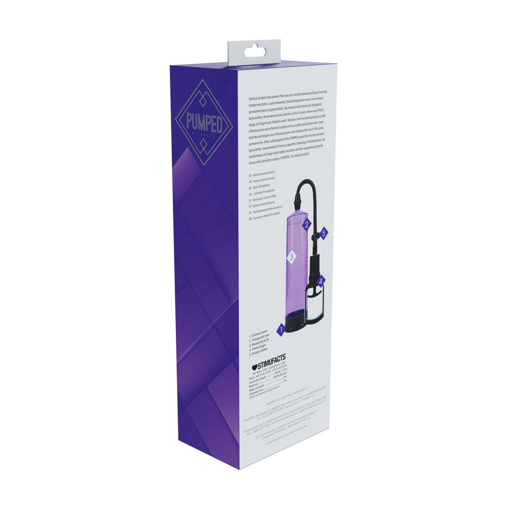 Pumped Basic Pump 2 Purple Purple Penis Pump