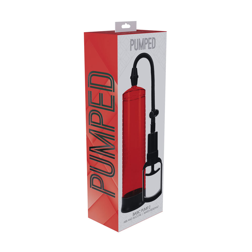 Pumped Basic Pump 2 Red Red Penis Pump