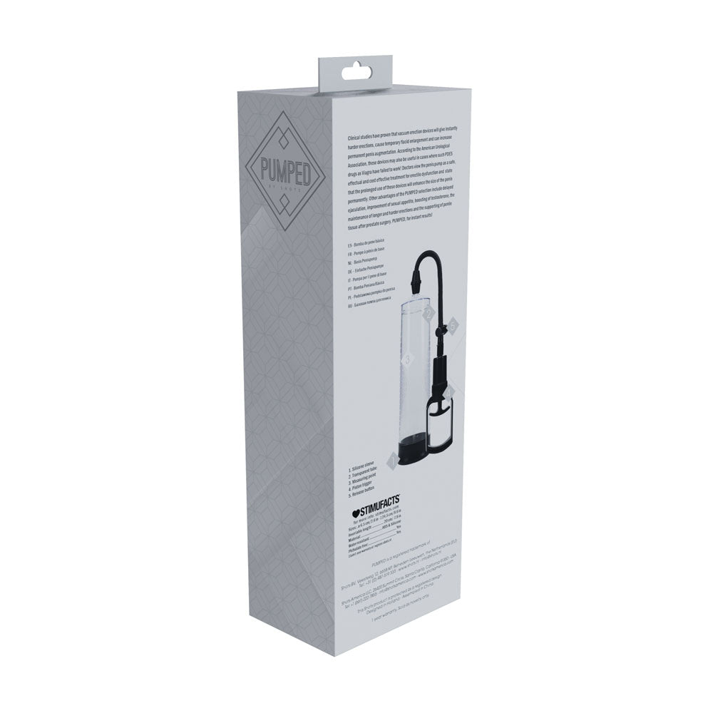 Pumped Basic Pump 2 Transparent Clear Penis Pump