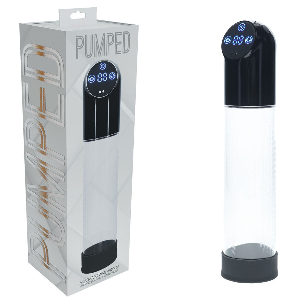 Pumped Automatic Waterproof Pump Black Black/Clear Usb Rechargeable Automatic Penis Pump