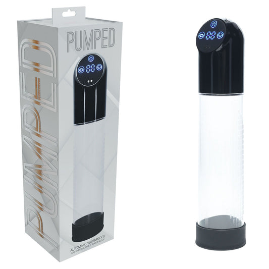 Pumped Automatic Waterproof Pump Black Black/Clear Usb Rechargeable Automatic Penis Pump