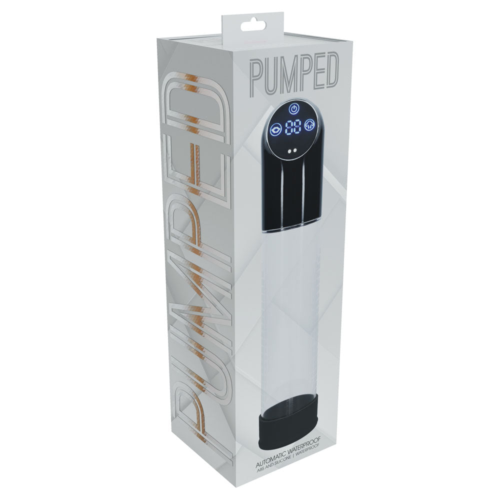 Pumped Automatic Waterproof Pump Black Black/Clear Usb Rechargeable Automatic Penis Pump