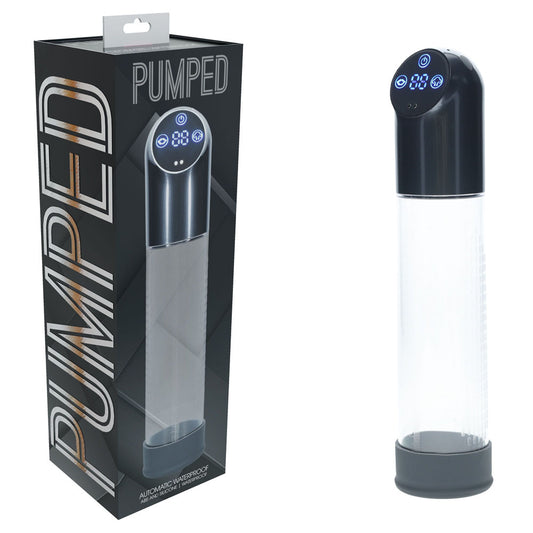 Pumped Automatic Waterproof Pump Gun Metal Gunmetal/Clear Usb Rechargeable Automatic Penis Pump