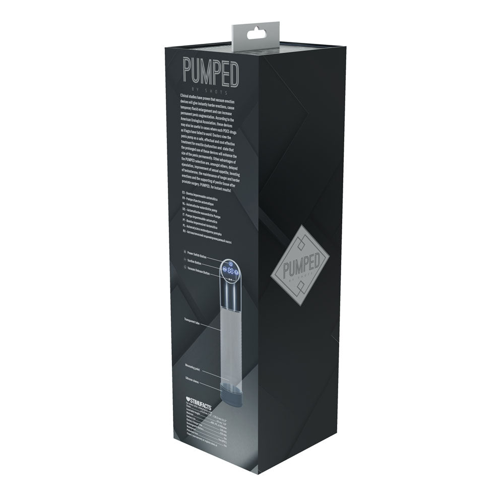Pumped Automatic Waterproof Pump Gun Metal Gunmetal/Clear Usb Rechargeable Automatic Penis Pump