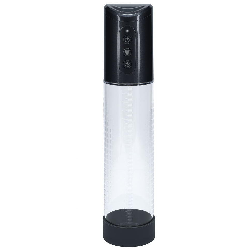 Pumped Hyperpump Automatic Pump Gunmetal Gunmetal Grey Usb Rechargeable Auto Penis Pump