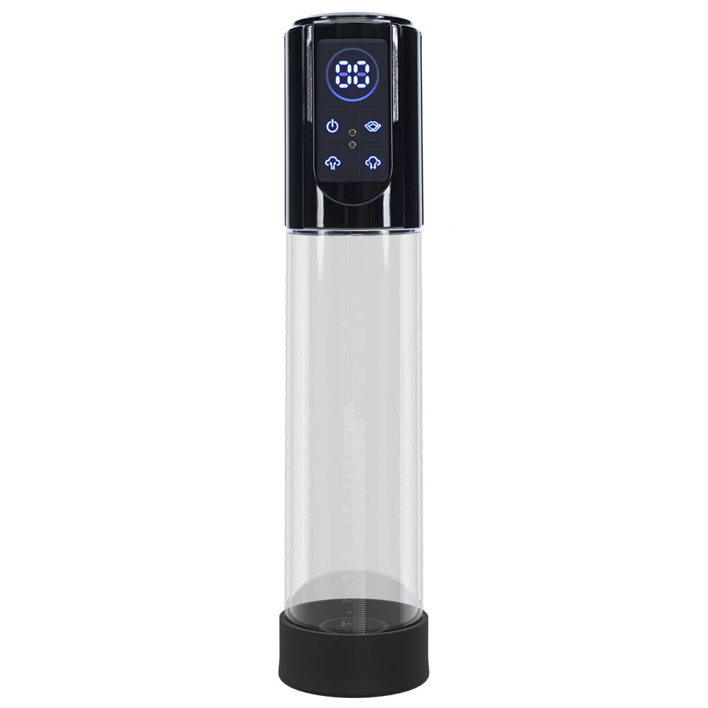 Pumped Mega Lift Automatic Penis Pump Black Black/Clear Usb Rechargeable Auto Penis Pump