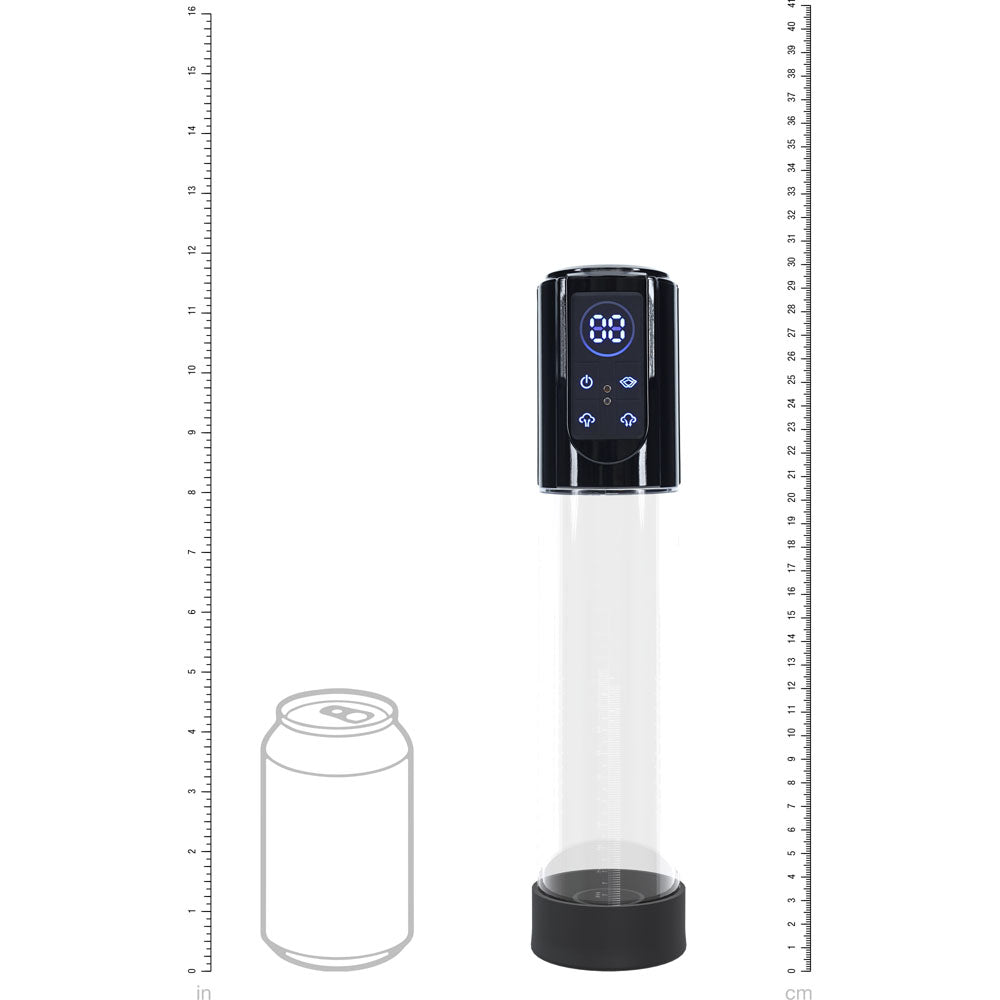 Pumped Mega Lift Automatic Penis Pump Black Black/Clear Usb Rechargeable Auto Penis Pump