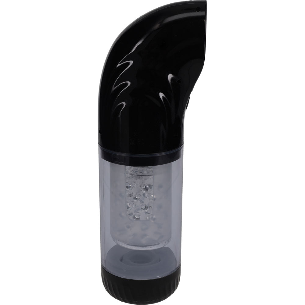 Pumped Strokemate Black/Clear Usb Rechargeable Sucking Rotating And Thrusting Auto Masturbator