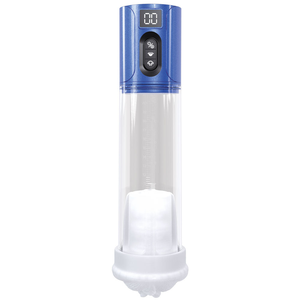 Pumped Hyper Lift Blue Metallic Blue/Clear Usb Rechargeable Auto Pump