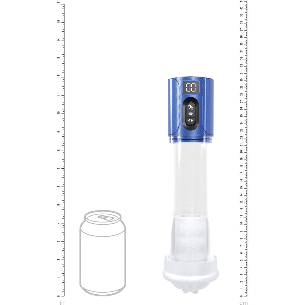 Pumped Hyper Lift Blue Metallic Blue/Clear Usb Rechargeable Auto Pump