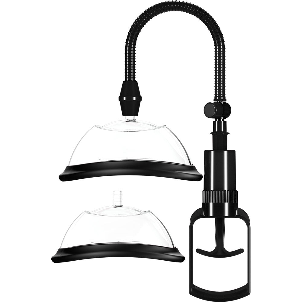 Pumped Vulva Pump Black Black Vagina Pump With 2 Cups