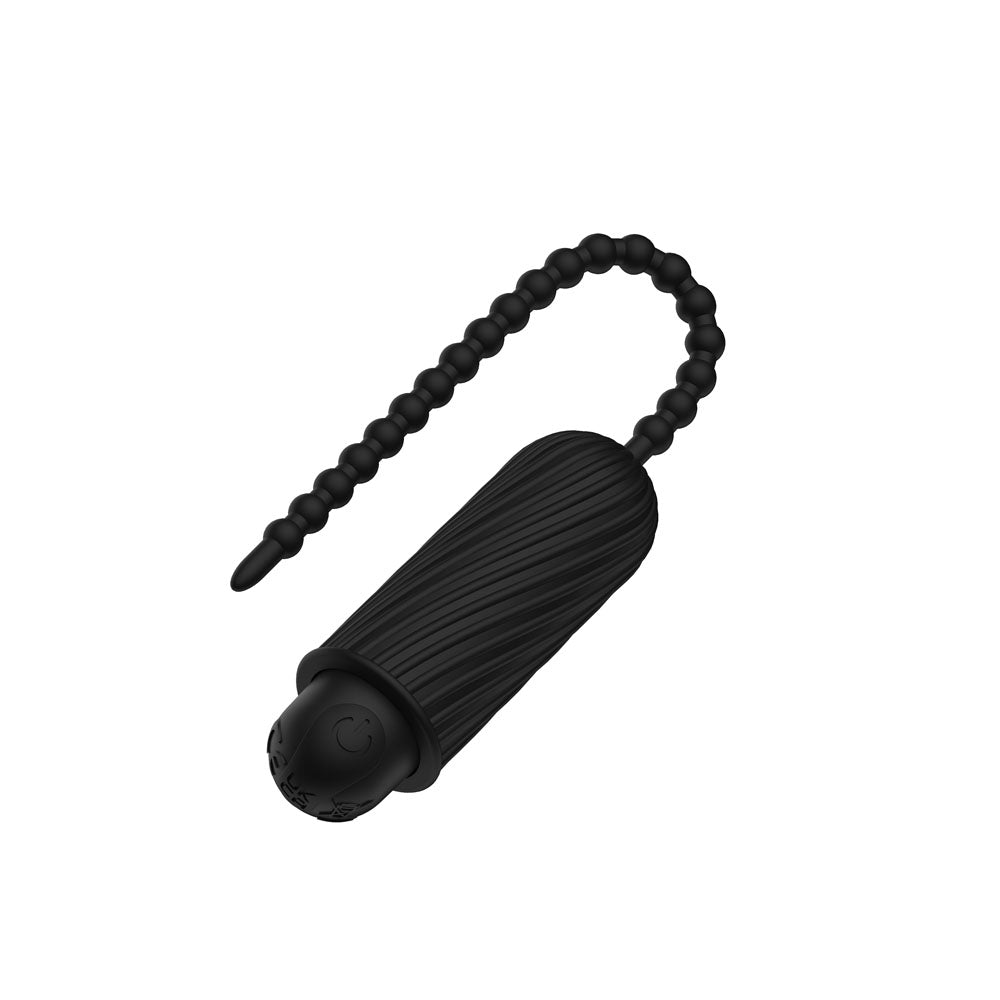 Passion Play Vibrating Silicone Sound Black Usb Rechargeable Vibrating Urethral Sound