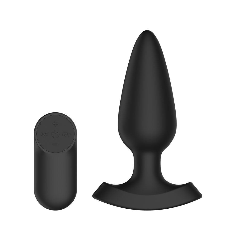 Passion Play Fuck Me Vibrating Anal Plug Black 13.5 Cm Usb Rechargeable Vibrating Anal Plug With Laser Fuck Me Light