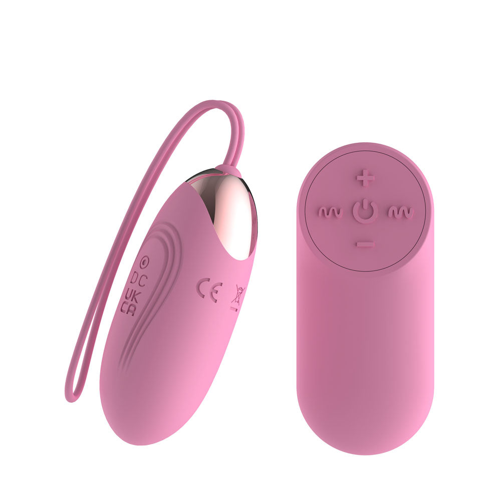 Passion Play Silicone Vibrating Egg Small Pink Usb Rechargeable Vibrating Egg With Wireless Remote