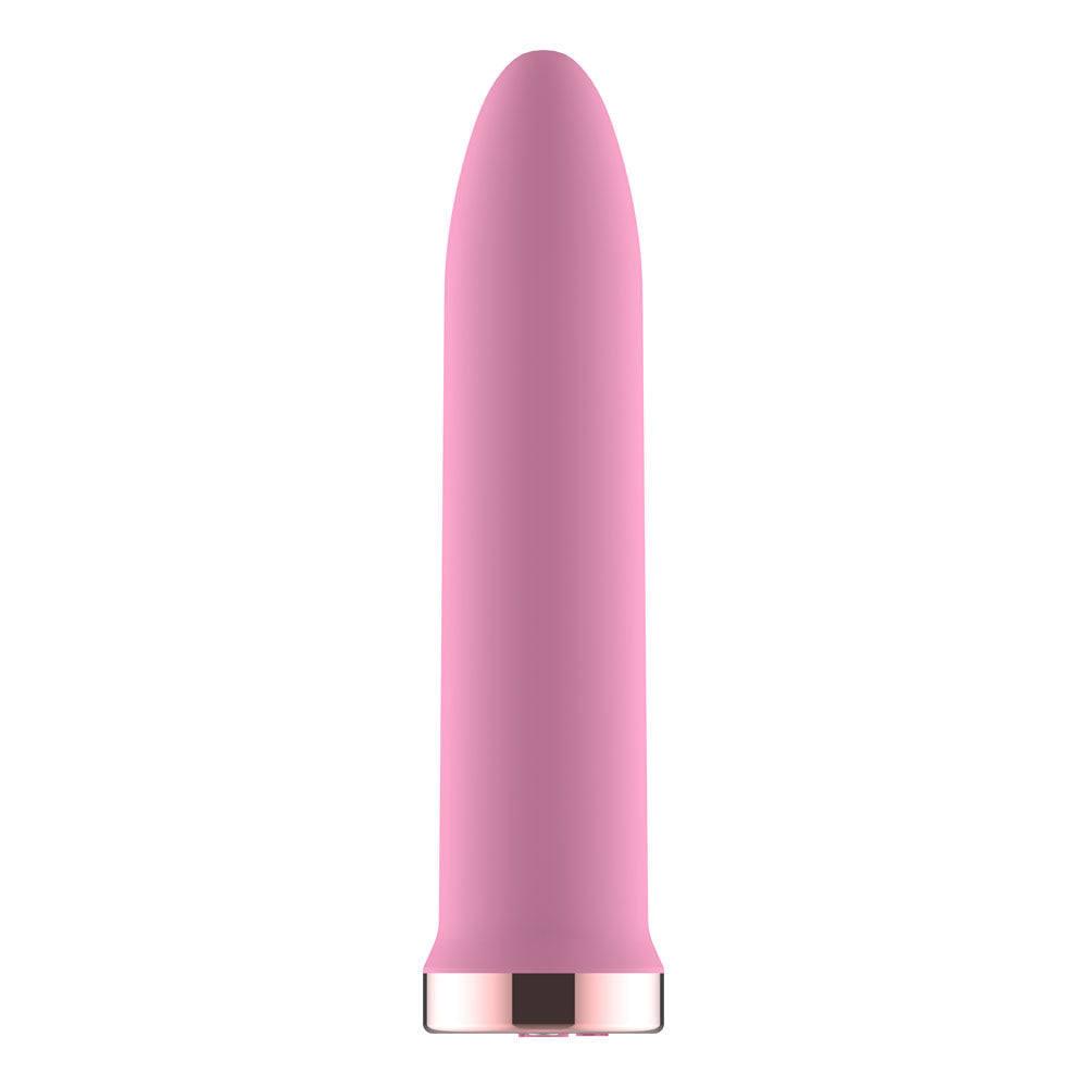 Passion Play Rechargeable Vibrating Bullet Pink Pink 9.8 Cm Usb Rechargeable Bullet