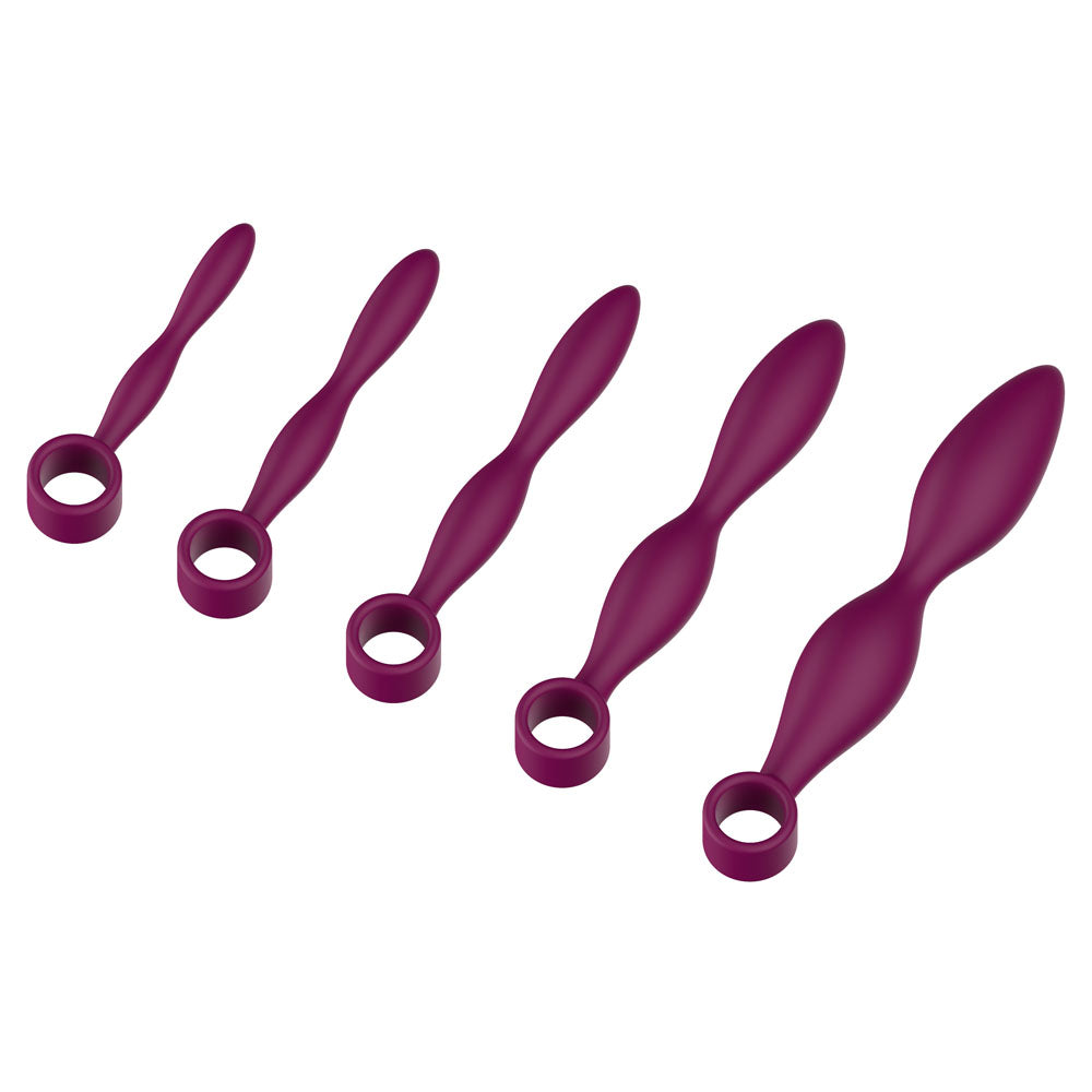 Passion Play Silicone Dilator Set Purple Dilator Kit Set Of 5 Sizes