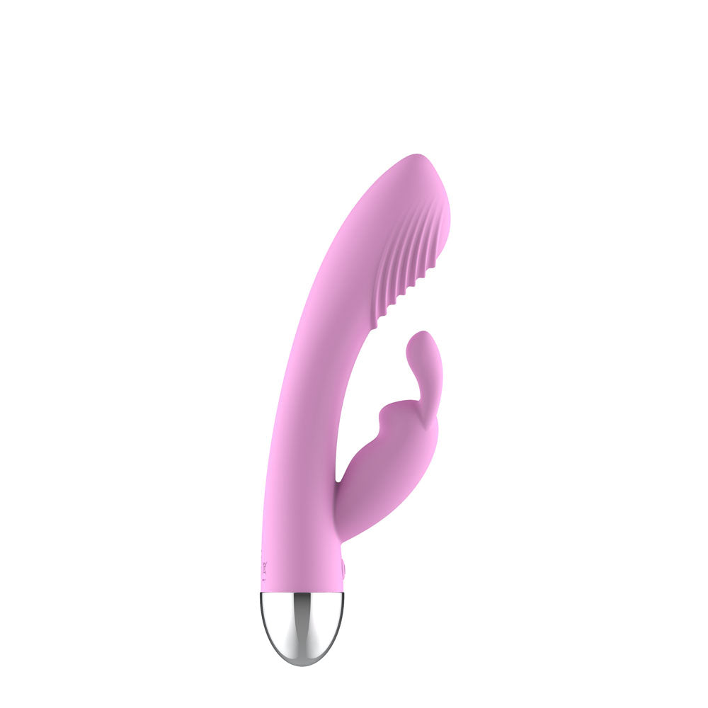 Passion Play Silicone Rabbit Vibrator Pink 18.6 Cm Usb Rechargeable Rabbit Vibrator