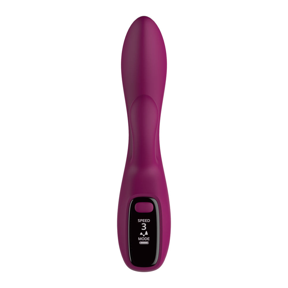 Passion Play Rabbit Vibrator With Led Screen Purple 19.2 Cm Usb Rechargeable Rabbit Vibrator