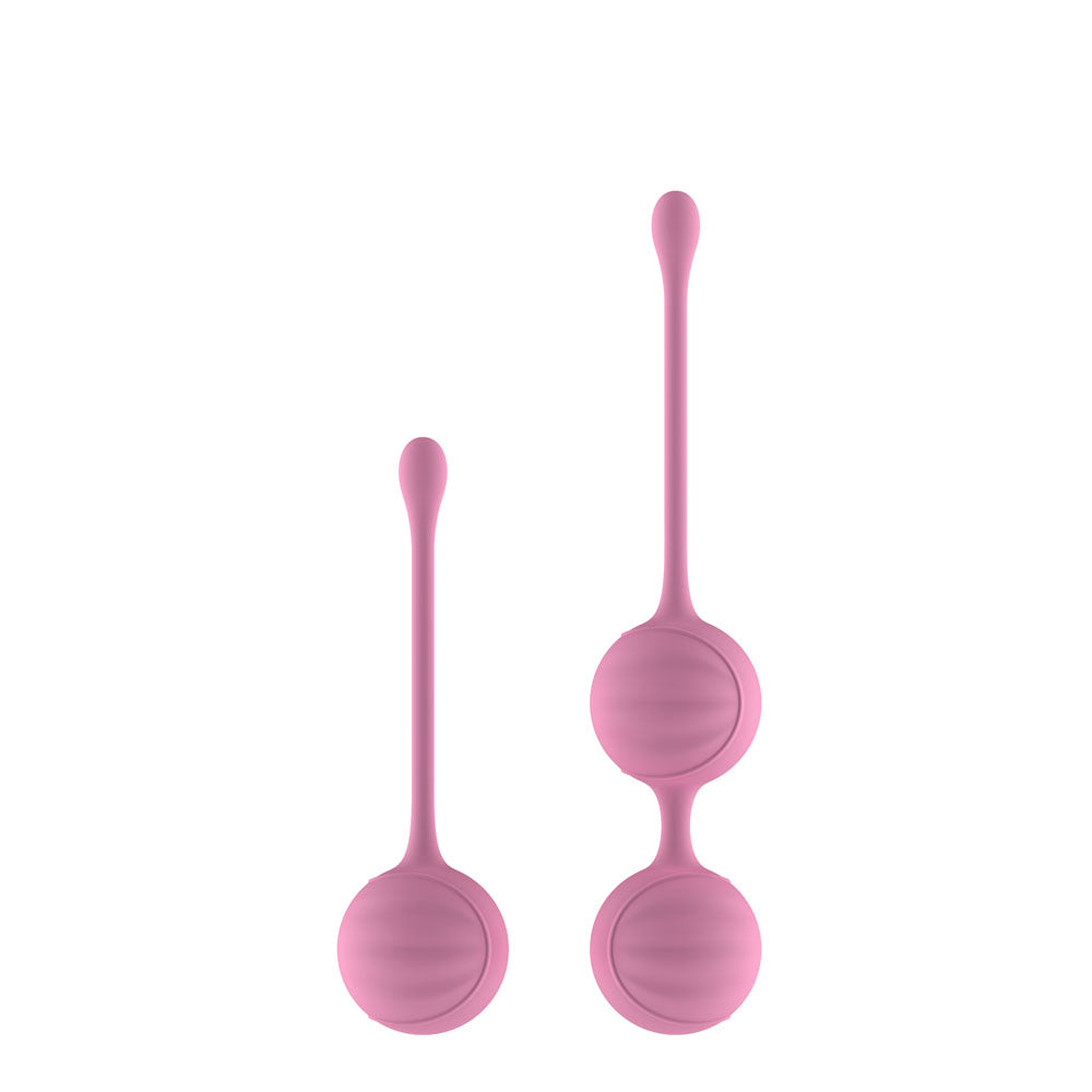 Passion Play Silicone Kegel Ball Set Pink Kegel Balls Set Of 2 Items