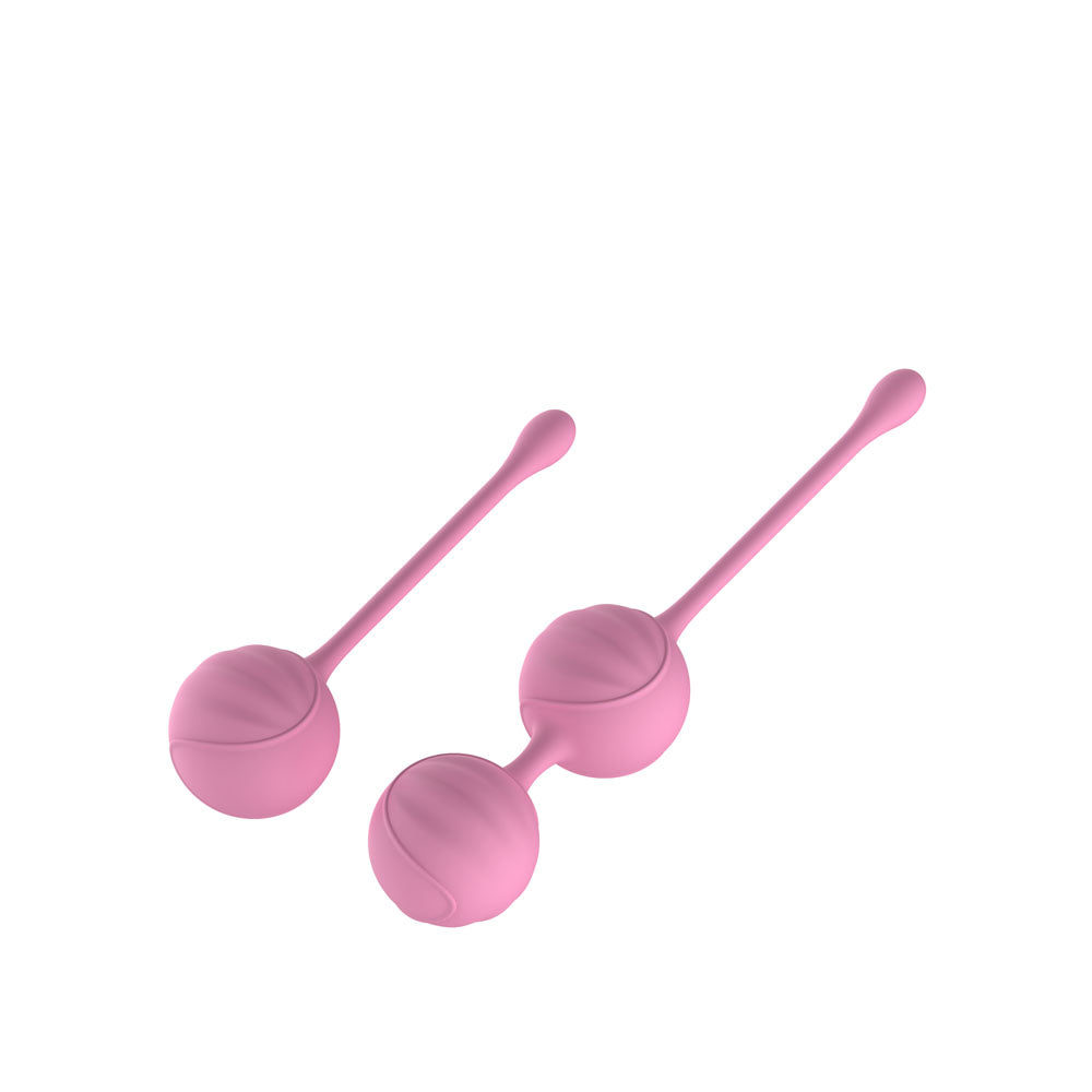 Passion Play Silicone Kegel Ball Set Pink Kegel Balls Set Of 2 Items