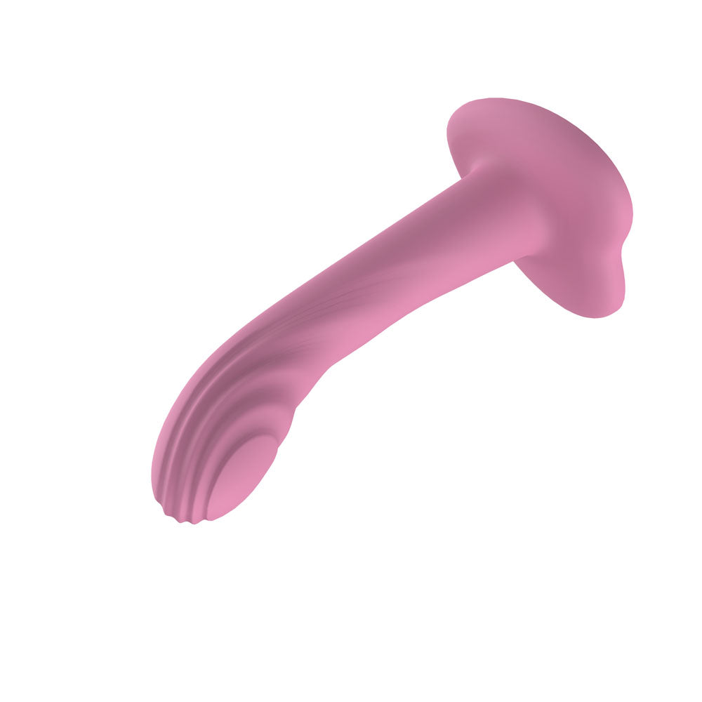 Passion Play Liquid Silicone Textured Dildo Pink Pink 18 Cm Dildo