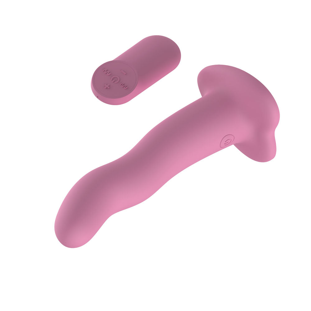 Passion Play Vibrating Dildo Pink Pink 18.2 Cm Usb Rechargeable Vibrating Dildo With Wireless Remote