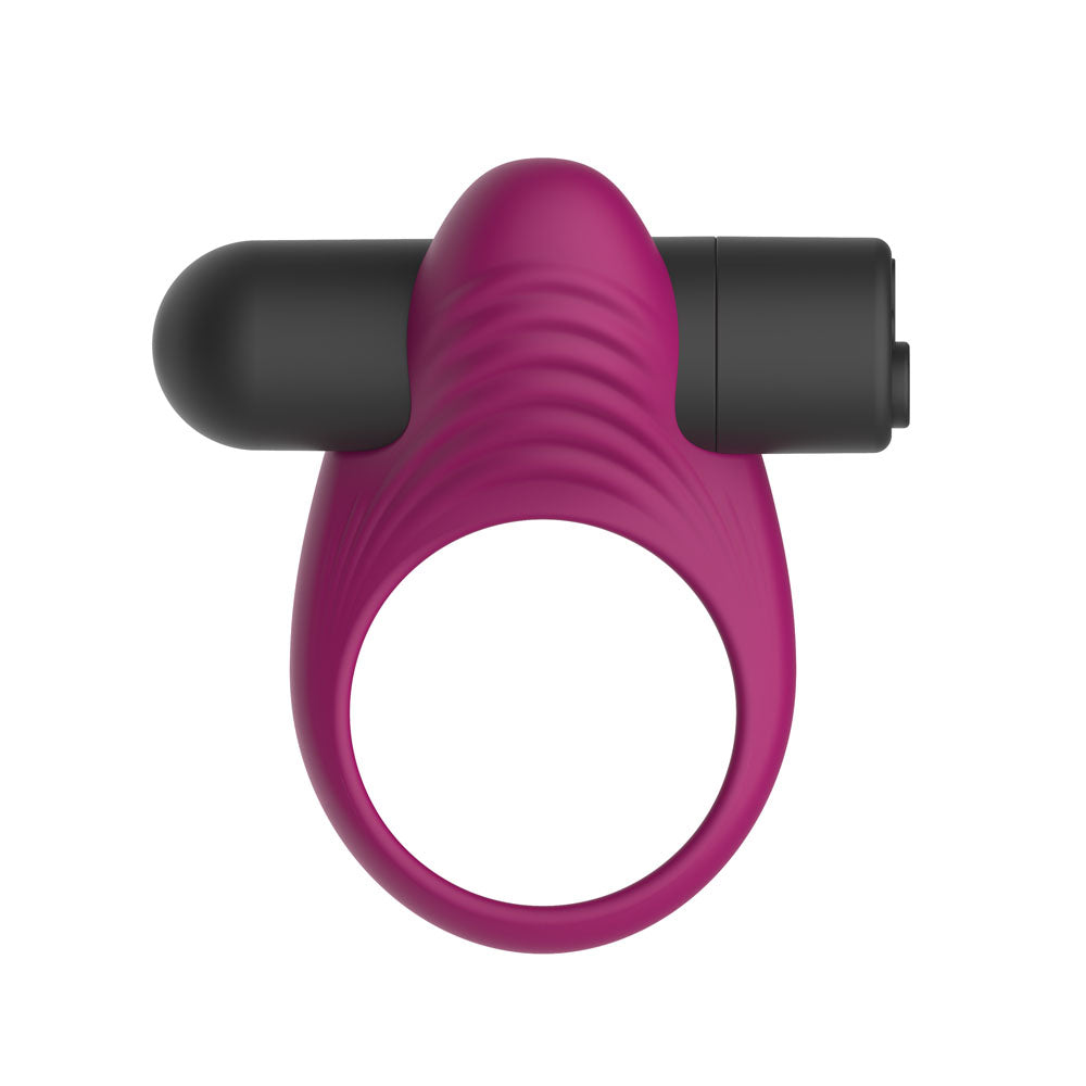 Passion Play Silicone Vibrating Cockring Purple Usb Rechargeable Vibrating Penis Ring