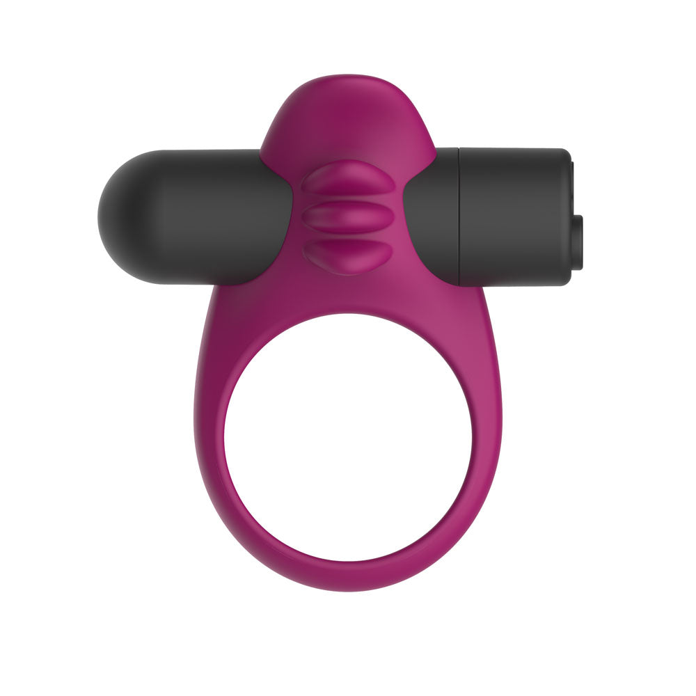 Passion Play Silicone Vibrating Cockring Purple Usb Rechargeable Vibrating Penis Ring
