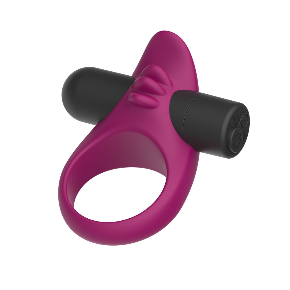 Passion Play Silicone Vibrating Cockring Purple Usb Rechargeable Vibrating Penis Ring