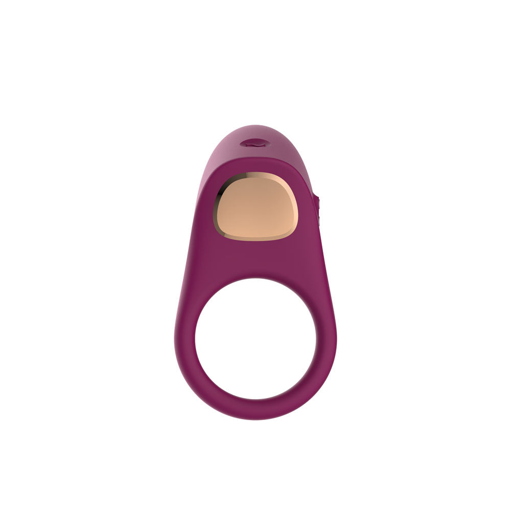 Passion Play Silicone Vibrating Cockring Purple Usb Rechargeable Penis Ring