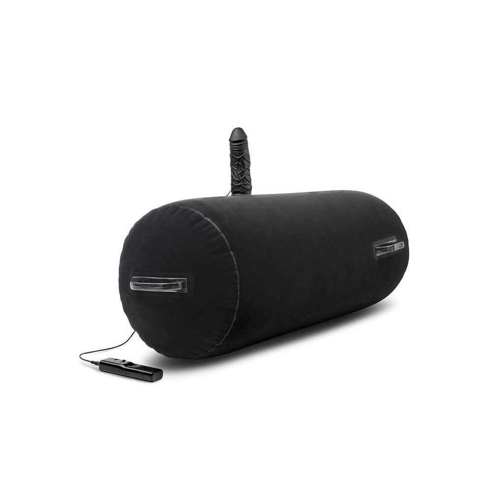 Whipsmart Inflatable Bangin Bolster Black Inflatable Cushion With 6'' Vibrating Dong