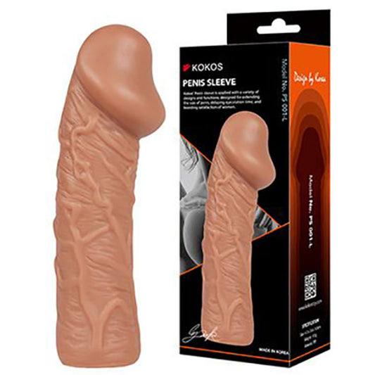 Kokos Penis Sleeve 1 Flesh Large Penis Extension Sleeve