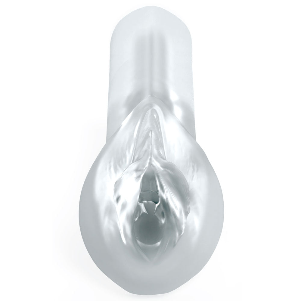 Pipedream Extreme Toyz Self Lubricating Sorority Snatch Clear Clear Vagina Stroker