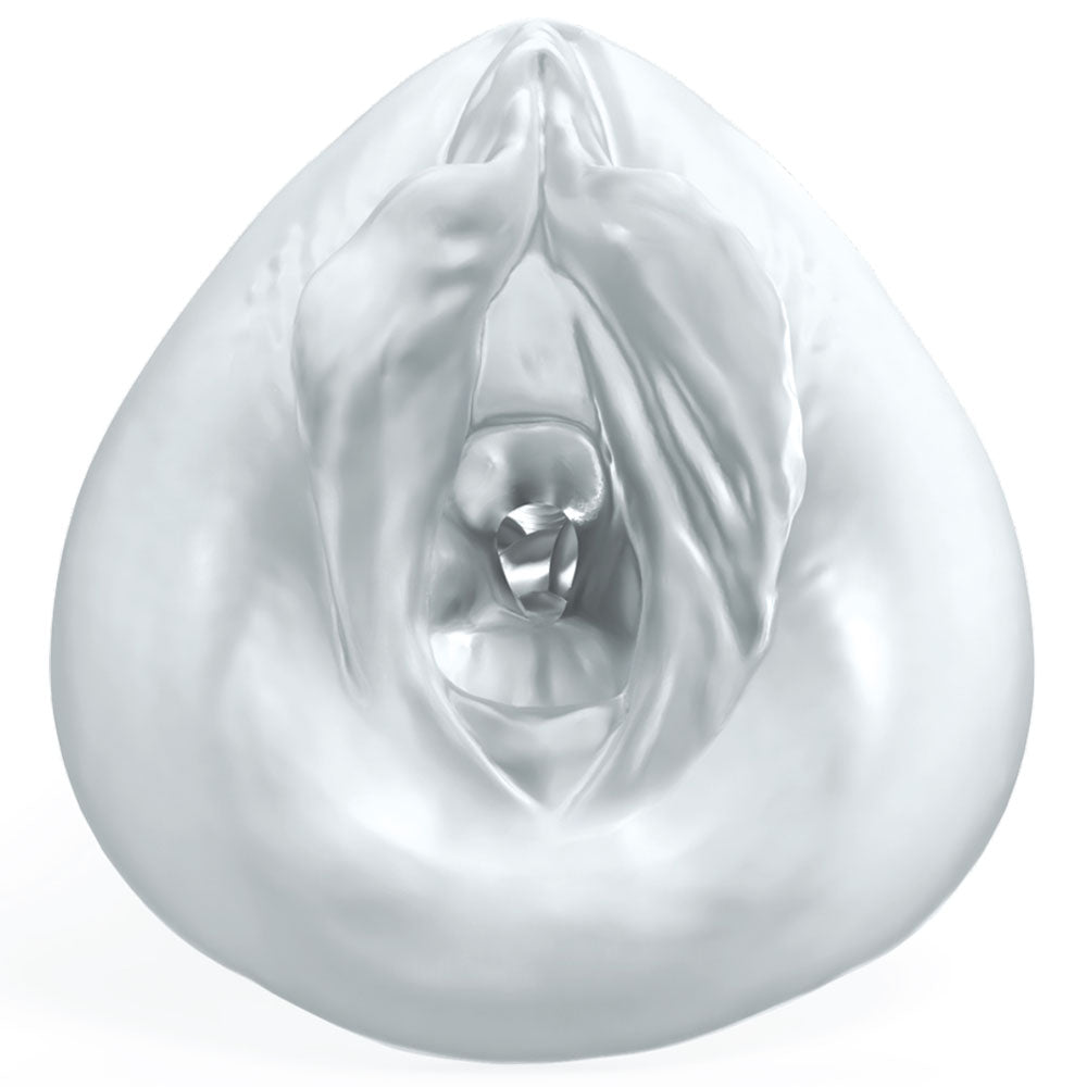 Pipedream Extreme Toyz Self Lubricating Sorority Snatch Clear Clear Vagina Stroker