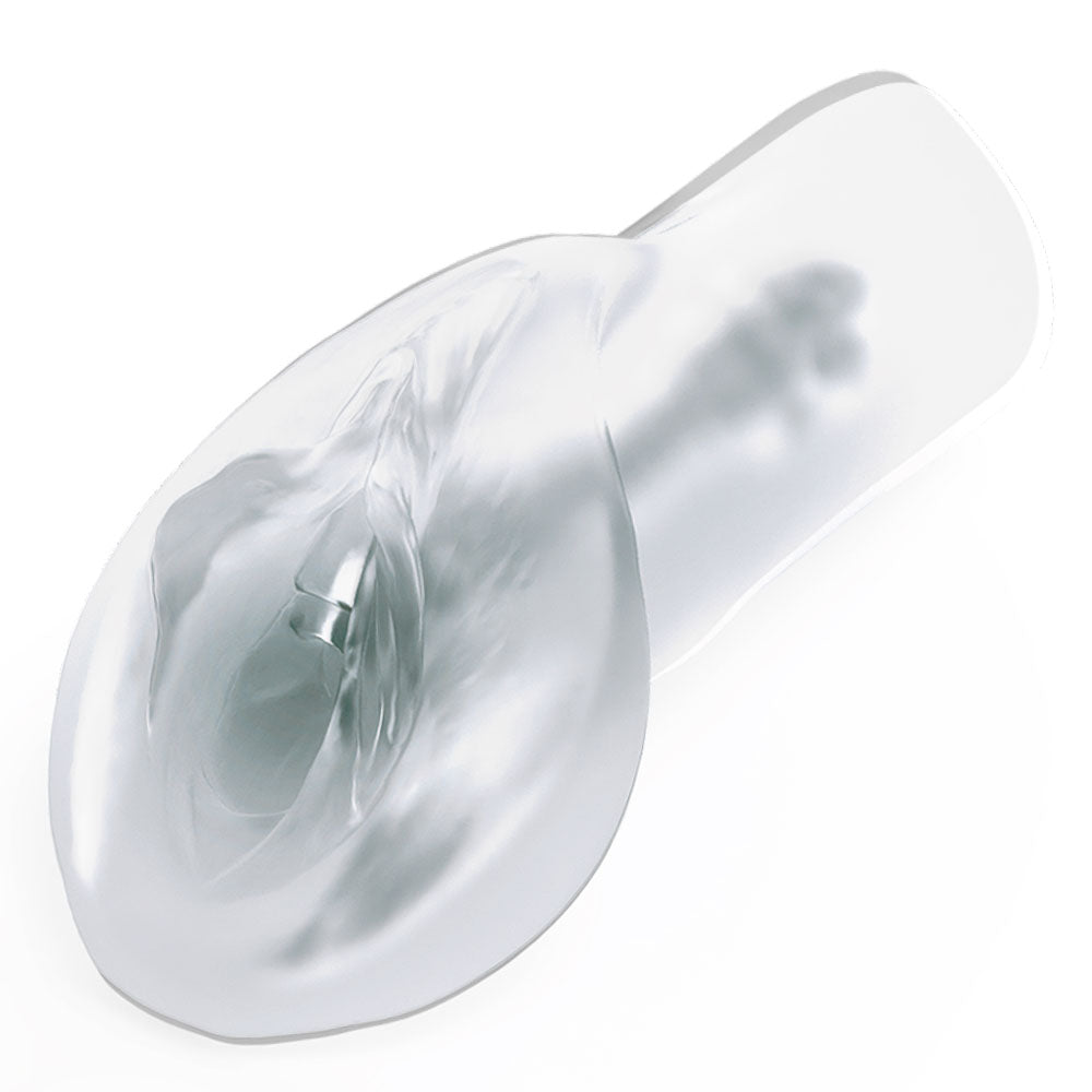 Pipedream Extreme Toyz Self Lubricating Sorority Snatch Clear Clear Vagina Stroker