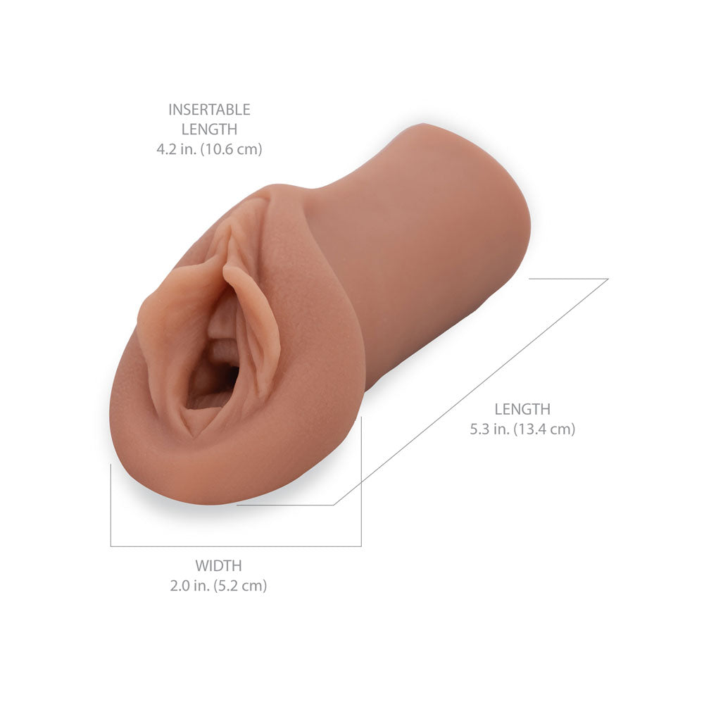 Pipedream Extreme Toyz Sorority Snatch Brown Brown Vagina Stroker