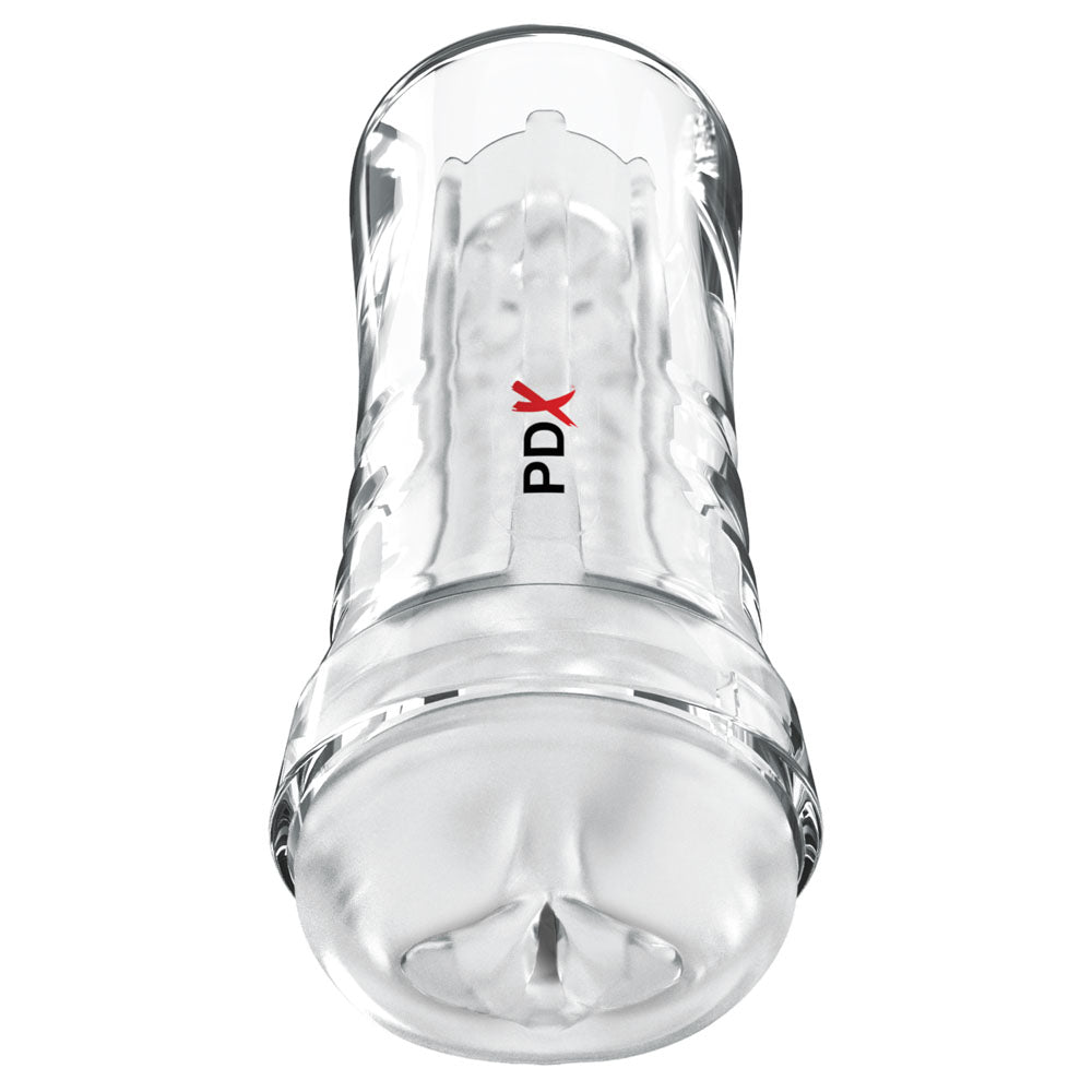 Pdx Extreme Wet Pussies Super Luscious Lips Clear Clear Self Lubricating Vagina Stroker