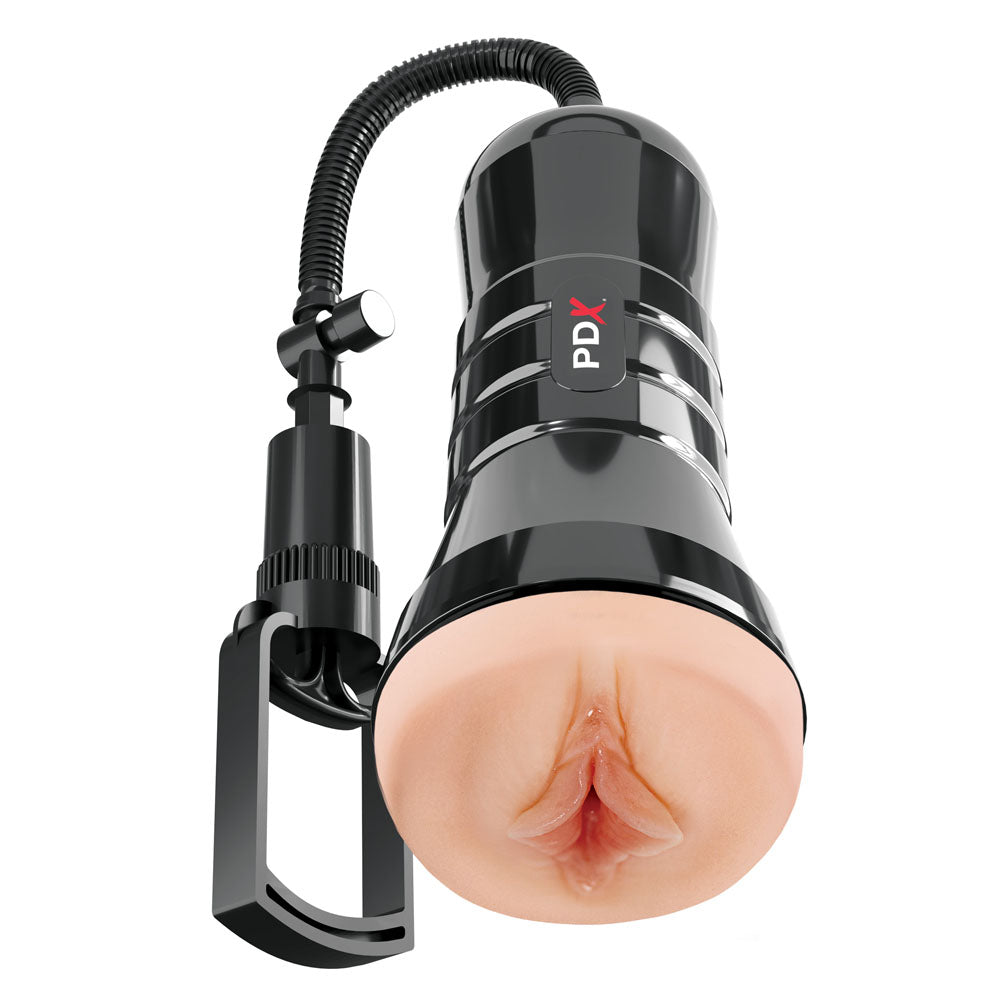 Pdx Wet Pussies Super Sucker Xxl Stroker Flesh Flesh Vagina Stroker With Suction Pump
