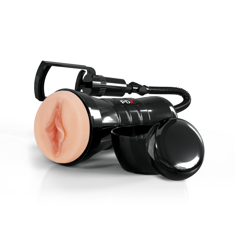 Pdx Wet Pussies Super Sucker Xxl Stroker Flesh Flesh Vagina Stroker With Suction Pump