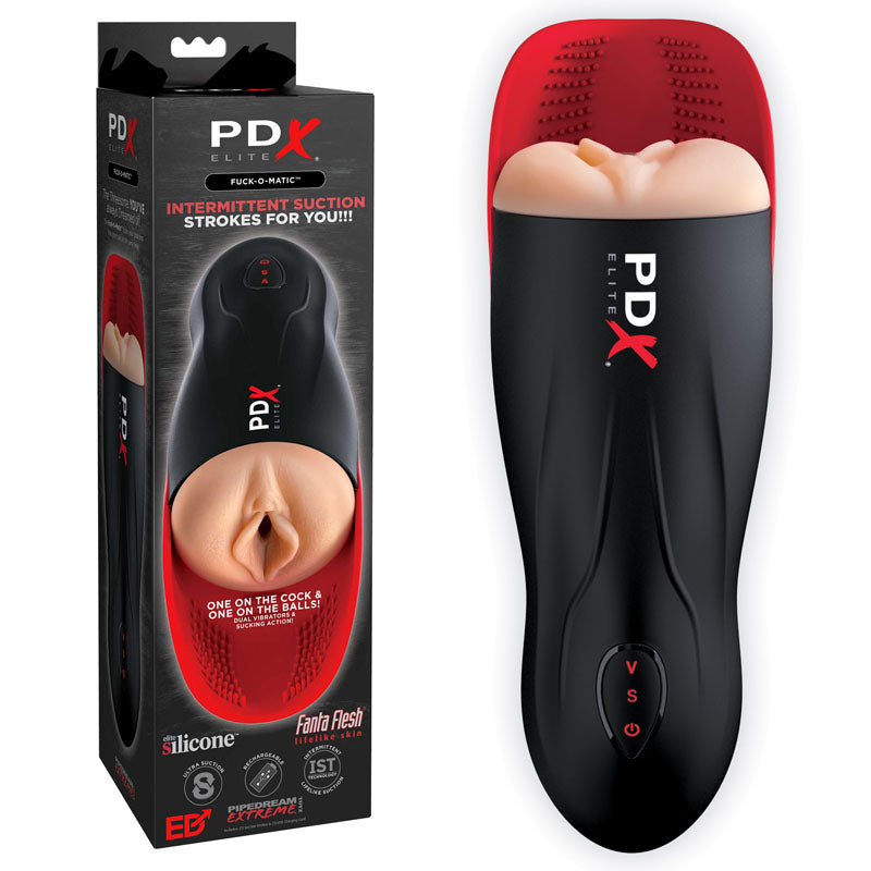 Pipedream Extreme Toys Elite Fuck O Matic Usb Rechargeable Sucking Masturbator