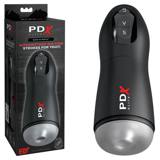 Pdx Elite Suck O Matic Usb Rechargeable Sucking & Vibrating Masturbator