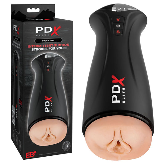 Pdx Elite Fuck Gasm Flesh Usb Rechargeable Sucking & Vibrating Auto Stroker