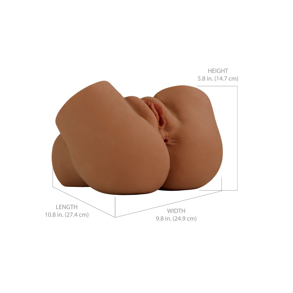 Pdx Elite Back That Ass Up Brown Brown Usb Rechargeable Auto Mega Masturbator