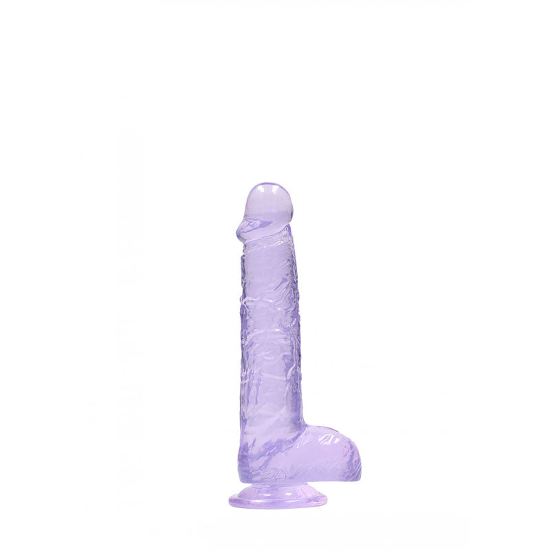 Realrock 6'' Realistic Dildo With Balls Purple 15.2 Cm Dong