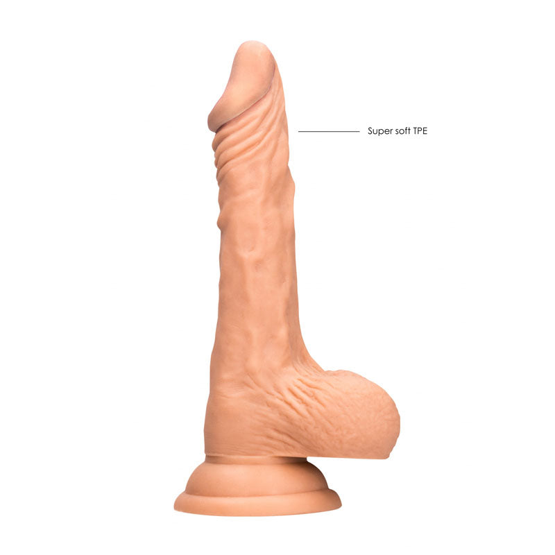 Realrock 7'' Realistic Dildo With Balls Flesh 17.8 Cm Dong