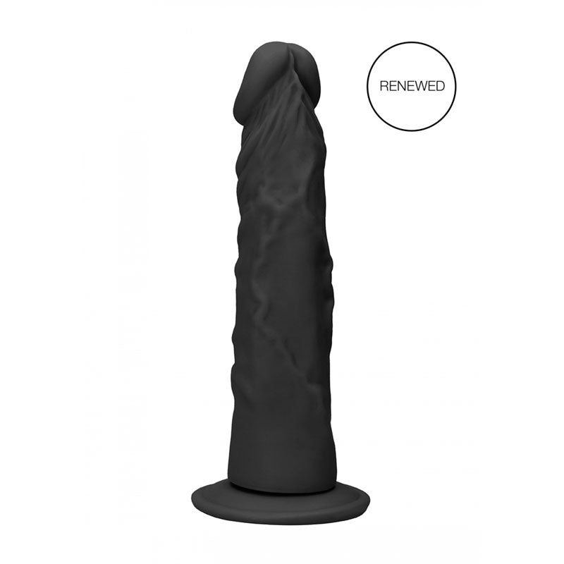 Realrock 8'' Realistic Dildo Black 20.3 Cm Dong