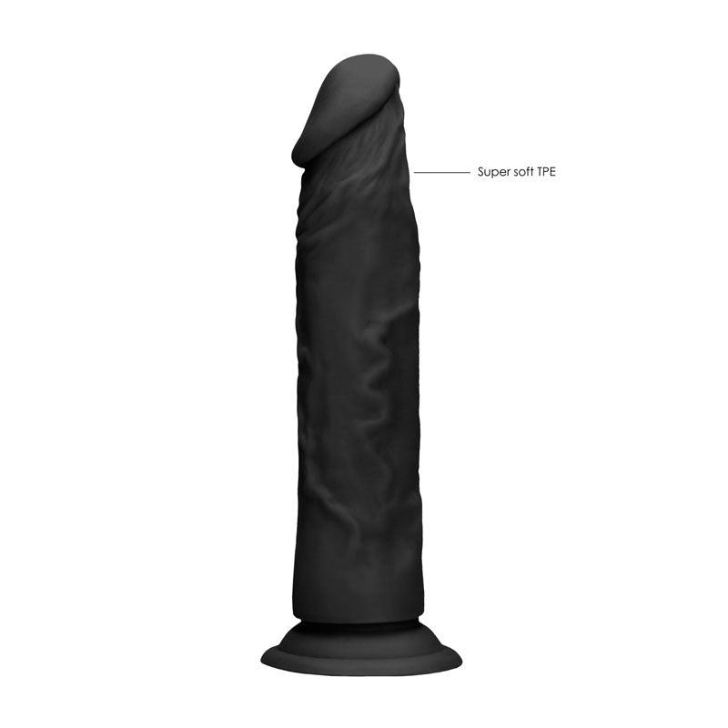 Realrock 8'' Realistic Dildo Black 20.3 Cm Dong