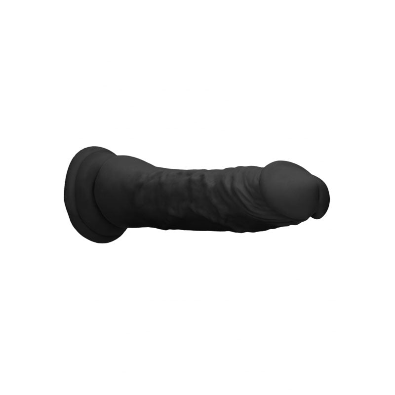 Realrock 8'' Realistic Dildo Black 20.3 Cm Dong
