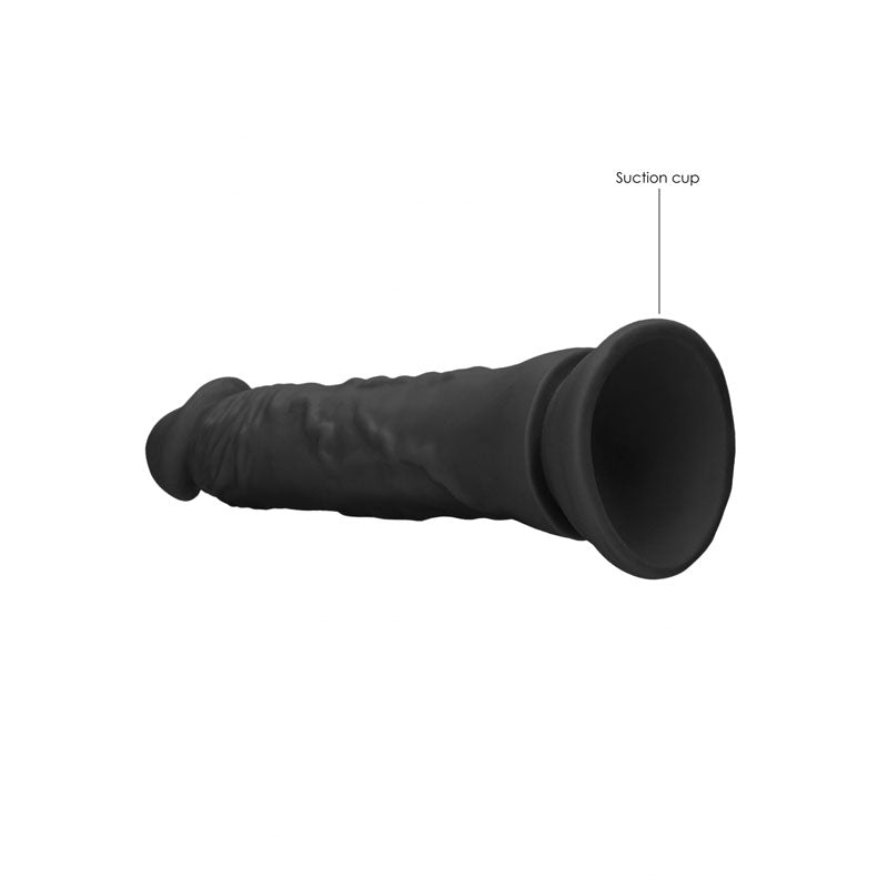 Realrock 8'' Realistic Dildo Black 20.3 Cm Dong