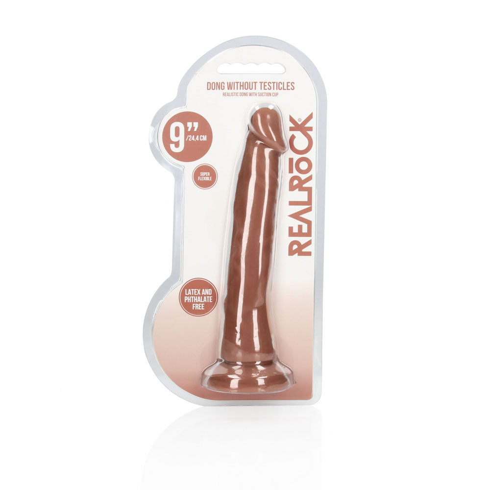 Realrock 9'' Realistic Dildo Tan Tan 22.9 Cm Dong